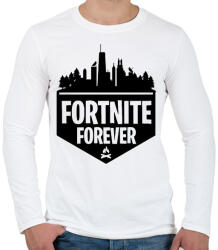 printfashion Fortnite Forever - Férfi hosszú ujjú póló - Fehér (1095432)