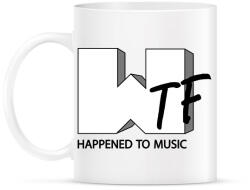 printfashion Wtf hapenned with music - parody - Bögre - Fehér (7327502)