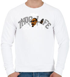 printfashion Thug Life Society - Férfi pulóver - Fehér (2280664)