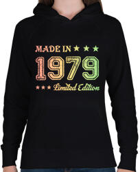 printfashion 1979 - Női kapucnis pulóver - Fekete (6167556)