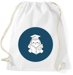 printfashion Pingvines diplomás minta - Sportzsák, Tornazsák - Fehér (6343016)