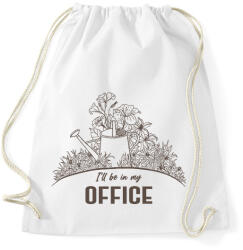 printfashion I'll be in my office - Kertészkedés - Sportzsák, Tornazsák - Fehér (6977326)