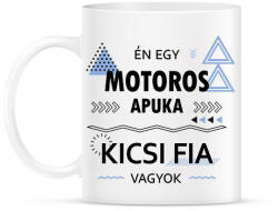 printfashion Én egy motoros apuka kicsi fia vagyok - Bögre - Fehér (6368138)
