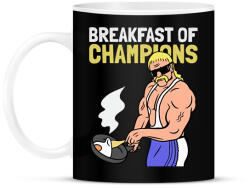 printfashion Bajnokok reggelije - Bögre - Fekete (9972649)