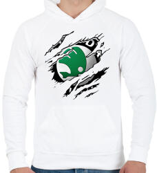 printfashion Skoda - Férfi kapucnis pulóver - Fehér (2608749)