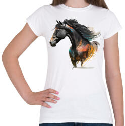 printfashion Lovas - Női póló - Fehér (16582919)