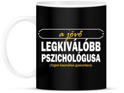 printfashion A jövő pszichológusa - Bögre - Fekete (11634921)