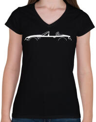 printfashion BMW Z3 Fehér - Női V-nyakú póló - Fekete (16056615)