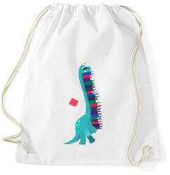 printfashion Dinó könyvekkel - Sportzsák, Tornazsák - Fehér (16050553)