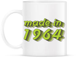 printfashion made-in-1964-green-grey - Bögre - Fehér (790353)