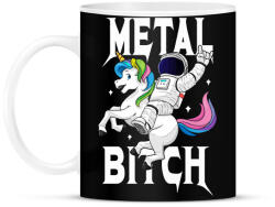 printfashion Metal b*tch - Bögre - Fekete (2583293)