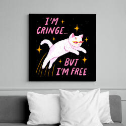 printfashion I'm cringe. . . - Vászonkép - Fekete (15998236)