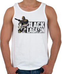 printfashion Black Lagoon - Férfi atléta - Fehér (2859125)