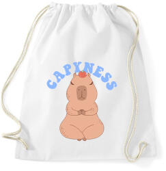 printfashion Capybara - Capyness - Sportzsák, Tornazsák - Fehér (13400403)