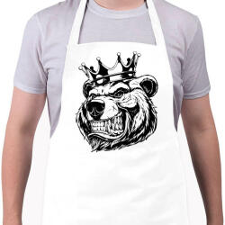 printfashion The bearking - Kötény - Fehér (4910376)