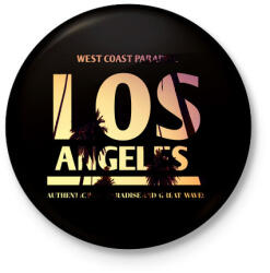 printfashion los angeles - Kitűző, hűtőmágnes - Fekete (4393374)