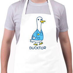 printfashion Ducktor - Kötény - Fehér (12479037)