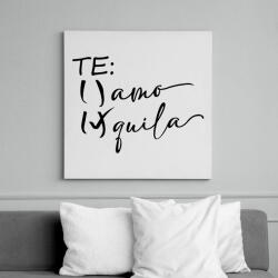 printfashion Inkább tequila, mint Te amo - Vászonkép - Fehér (16460078)