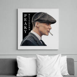 printfashion Peaky Blinders - Tommy Shelby vonalas - Vászonkép - Fehér (7297047)