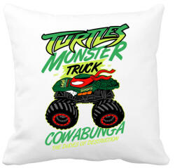 printfashion Monster Teknős - Párnahuzat, Díszpárnahuzat - Fehér (465597)