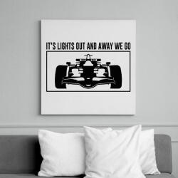 printfashion It's lights out - Vászonkép - Fehér (11968065)