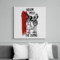 printfashion Sose bízz - Vászonkép - Fehér (7853547)