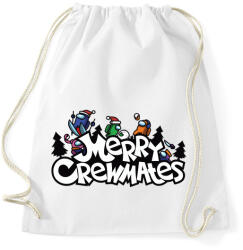 printfashion Karácsony - among us meme - merry crewmates - Sportzsák, Tornazsák - Fehér (5556753)