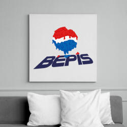 printfashion Melted Bepis - Vászonkép - Fehér (6631514)