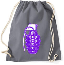 printfashion Lila gránát - Sportzsák, Tornazsák - Grafitszürke (1176458)