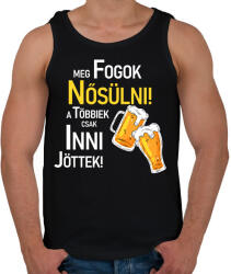 printfashion Meg fogok nősülni - Férfi atléta - Fekete (13542077)