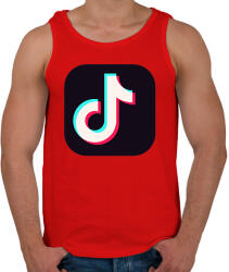 printfashion Tik Tok App - Férfi atléta - Piros (2072669)
