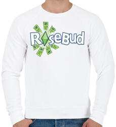 printfashion Rosebud - Férfi pulóver - Fehér (2214387)