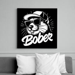 printfashion Menő Bober - Vászonkép - Fekete (15964012)