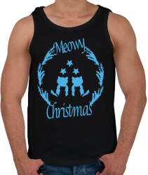printfashion meowy blue - Férfi atléta - Fekete (5770053)