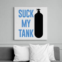 printfashion Suck my tank - Búvárkodás - Vászonkép - Fehér (6990881)