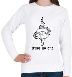 printfashion Trust no one - Női pulóver - Fehér (16758479)