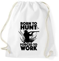 printfashion Vadásznak született - Sportzsák, Tornazsák - Fehér (1824572)