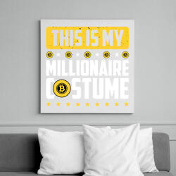 printfashion BITCOIN 4 EVER 38 - Vászonkép - Fehér (6640042)