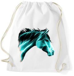 printfashion absztrakt ló portré - Sportzsák, Tornazsák - Fehér (1629657)