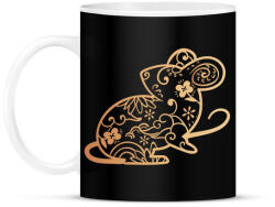 printfashion Kínai patkány - Bögre - Fekete (13470599)