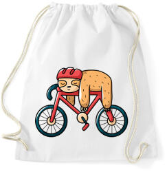 printfashion Lajhár biciklis - Sportzsák, Tornazsák - Fehér (6379133)