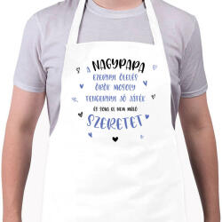 printfashion A nagypapa ezernyi ölelés - Kötény - Fehér (7062608)