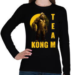 printfashion TEAM KONG - Női hosszú ujjú póló - Fekete (4761558)
