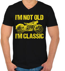 printfashion I am Classic - Férfi V-nyakú póló - Fekete (8099377)
