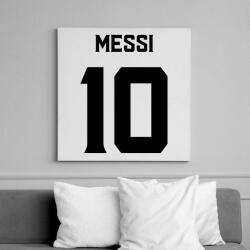 printfashion MESSI BLACK - Vászonkép - Fehér (11536593)