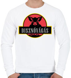 printfashion Disznóvágás - Férfi pulóver - Fehér (11625378)