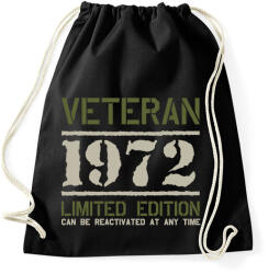 printfashion Veteran_1972 - Sportzsák, Tornazsák - Fekete (7697100)