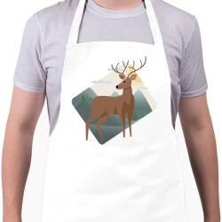 printfashion Szarvas az erdőben - Kötény - Fehér (5583718)