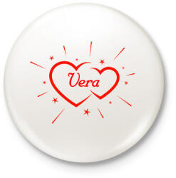 printfashion Vera - Kitűző, hűtőmágnes - Fehér (15614049)