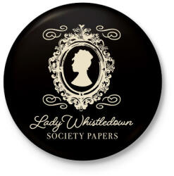 printfashion Lady Whistledown - Kitűző, hűtőmágnes - Fekete (16131765)